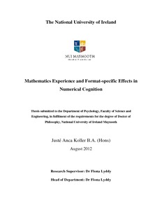 PhD theses from the department of Mathematics - University of Reading